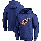 Men's Customized Detroit Red Wings Blue All Stitched Pullover Hoodie,baseball caps,new era cap wholesale,wholesale hats